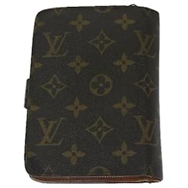 Louis Vuitton-LOUIS VUITTON Monogram Porto Papie Zip Wallet M61207 LV Auth 67854-Monogram