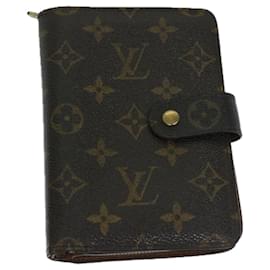 Louis Vuitton-LOUIS VUITTON Monogramm Porto Papie Zip Wallet M61207 LV Auth 67859-Monogramm