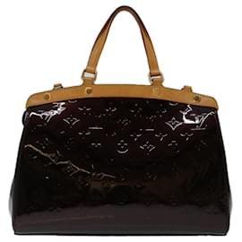 Louis Vuitton-Bolsa de mão LOUIS VUITTON Monograma Vernis Blair MM Rouge Favist M91690 auth 68745-Outro