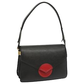 Louis Vuitton-LOUIS VUITTON Epi Osh Shoulder Bag Black Red M52444 LV Auth 67691-Black,Red