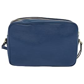 Louis Vuitton-LOUIS VUITTON Epi Trocadero 27 Shoulder Bag Blue M52315 LV Auth 68724-Blue