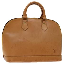 Louis Vuitton-LOUIS VUITTON Nomad Leather Alma Hand Bag Beige M85000 LV Auth 68744-Beige
