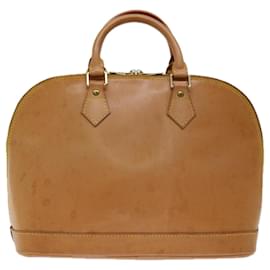 Louis Vuitton-LOUIS VUITTON Nomad Leather Alma Hand Bag Beige M85000 LV Auth 68744-Beige