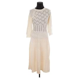 Eric Bompard-Cotton dress-Cream