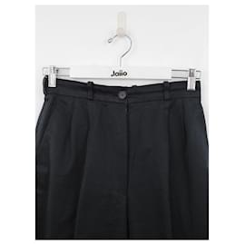 Hermès-Pantalones de algodon-Negro