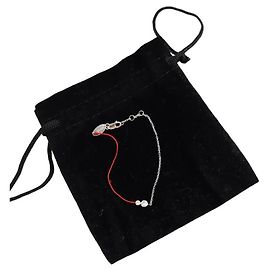 Redline Pulsera de oro blanco Roja