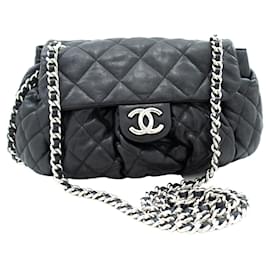 Chanel-Chanel Chain alrededor-Negro