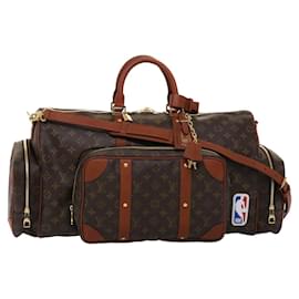 Louis Vuitton-LOUIS VUITTON Monogramme NBA Sac de sport Boston Bag-Marron