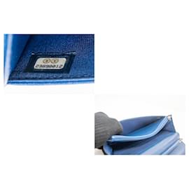 Chanel-Chanel Wallet an der Kette-Blau