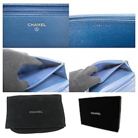 Chanel-Chanel Wallet on Chain-Bleu