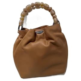 Christian Dior Malice Pearl PM Lammleder Tasche Camel Kamel