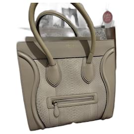 Céline-Mini luggage tote-Grey