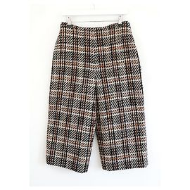 Calças curtas de tweed Valentino Pré-Outono 2014 Marrom