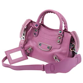 Balenciaga-BALENCIAGA  Handbags   Leather-Purple
