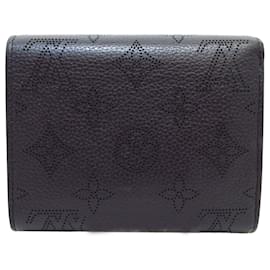Louis Vuitton-Black Louis Vuitton Monogram Mahina Iris Wallet-Black