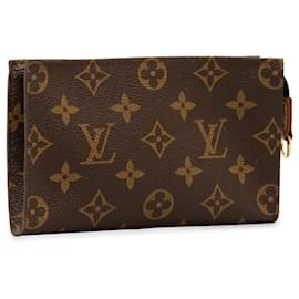 Louis Vuitton-Neceser marrón con monograma de Louis Vuitton 15-Castaño
