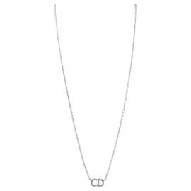 Dior-Silver Dior Crystal Clair D Lune Necklace-Silvery