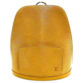 Louis Vuitton-Mochila amarilla Louis Vuitton Epi Gobelins-Amarillo