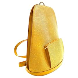 Louis Vuitton-Yellow Louis Vuitton Epi Gobelins Backpack-Yellow