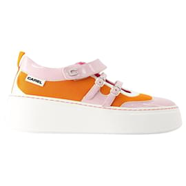 Carel-Sneakers Baskina - Carel - Pelle - Arancione/pink-Arancione