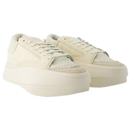 Y3-Lux Bball Sneakers Basse - Y-3 - Pelle - Bianco-Beige
