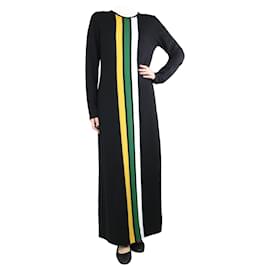 Autre Marque-Black striped knit maxi dress - size L-Black