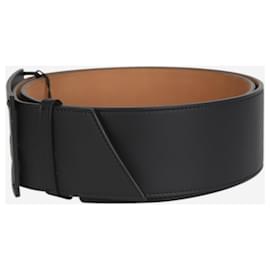 Fendi-Black leather belt-Black