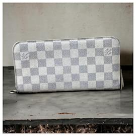 Louis Vuitton-Portafoglio Insolite Louis Vuitton Damier Azur vintage-Bianco