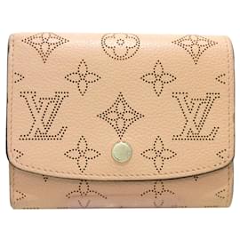 Louis Vuitton-Louis Vuitton Pink Monogram Mahina Iris Compact Wallet-Pink