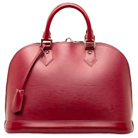 Louis Vuitton-Louis Vuitton Rojo Epi Alma PM-Roja