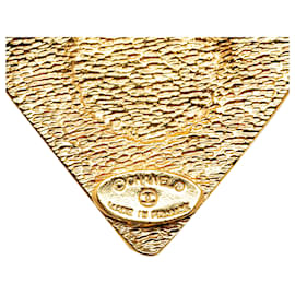 Chanel-Collana ciondolo CC oro Chanel-D'oro