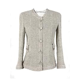 Chanel-Iconic Paris / Seoul Beige Tweed Jacket-Beige