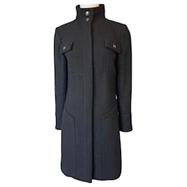 Chanel-Colección de abrigos de tweed de supermercado nuevo por 9,000 dólares.-Negro