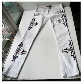 Isabel Marant-ISABEL MARANT Jeans NAVARO bianchi BUONE CONDIZIONI T36-Bianco