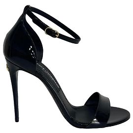 Dolce & Gabbana Sandale mit hohen Absätzen Schwarz