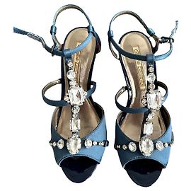 Décolleté con strass Buffalo London Blu scuro