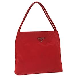Prada-PRADA Shoulder Bag Nylon Red Auth yk11345-Red