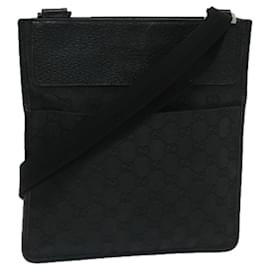 Gucci-gucci GG Canvas Shoulder Bag black 27639 Auth yk11209-Black