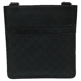 Gucci-gucci GG Canvas Shoulder Bag black 27639 Auth yk11209-Black