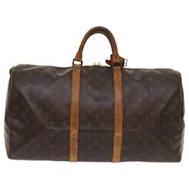Louis Vuitton-Louis Vuitton-Monogramm Keepall 55 Boston Bag M.41424 LV Auth 68411-Monogramm
