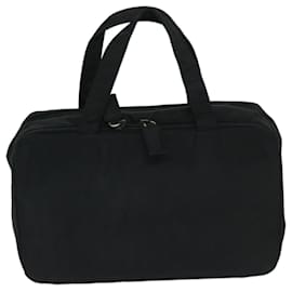 Prada-PRADA Hand Bag Nylon Black Auth ar11529-Black