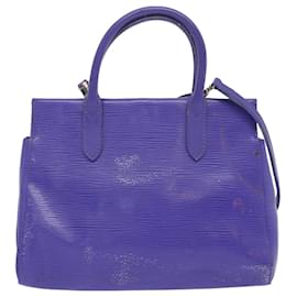 Louis Vuitton-LOUIS VUITTON Epi Marley BB Hand Bag 2way Purple Fig M94620 LV Auth 68528-Other,Purple