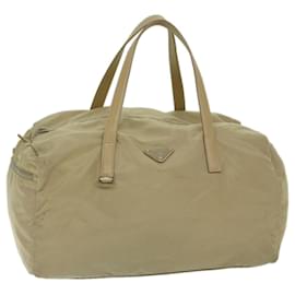 Prada-PRADA Hand Bag Nylon Beige Auth 68875-Beige