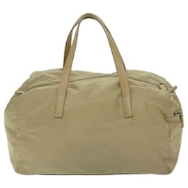 Prada-PRADA Hand Bag Nylon Beige Auth 68875-Beige