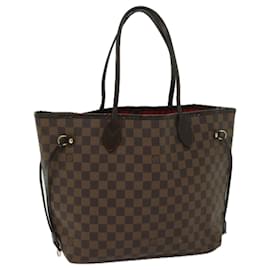Louis Vuitton-LOUIS VUITTON Damier Ebene Neverfull MM Tote Bag N51105 LV Auth 65324-Andere