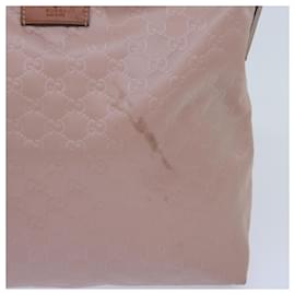 Gucci-GUCCI GG bolsa de ombro de lona rosa 308840 Auth hk1155-Rosa