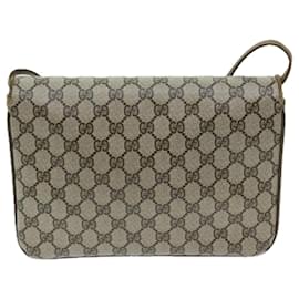 Gucci-GUCCI GG Supreme Shoulder Bag PVC Beige Auth ep3681-Beige