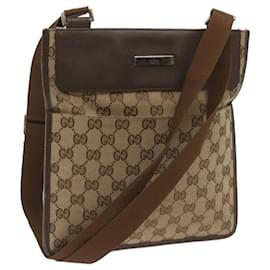 Gucci-GUCCI GG Canvas Shoulder Bag Beige 27639 auth 68601-Beige