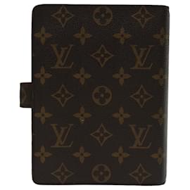 Louis Vuitton-LOUIS VUITTON Monogramm Agenda MM Tagesplaner Cover R20105 LV Auth 68649-Monogramm