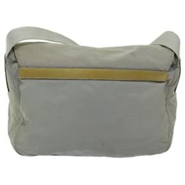 Prada-PRADA Shoulder Bag Nylon Gray Auth 68807-Grey